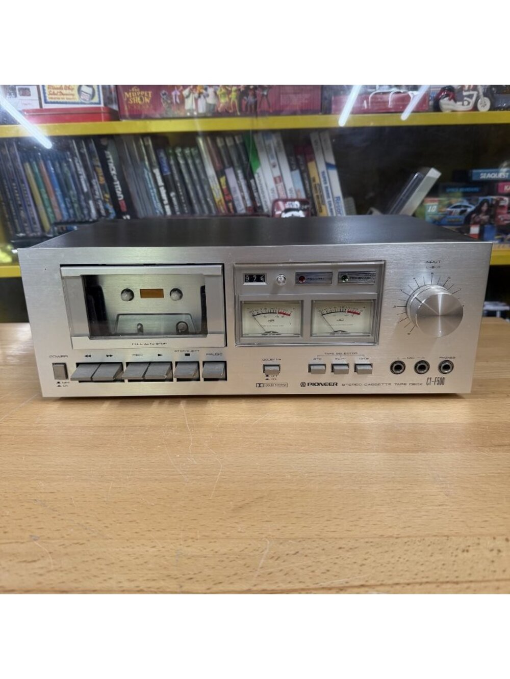 Pioneer CT-F500 Stereo Cassette Tape Deck Silver Metal 1970s Vintage Tested Used